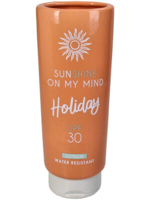 Vaas sunscreen oranje 8x6,9x20,8cm